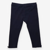 Leggings navy bows to side