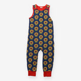 Romper navy sunflowers