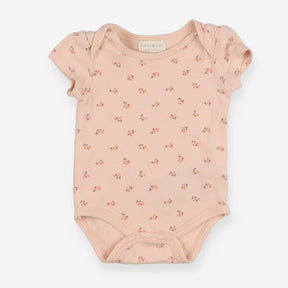 Bodysuit pink with small florals 
