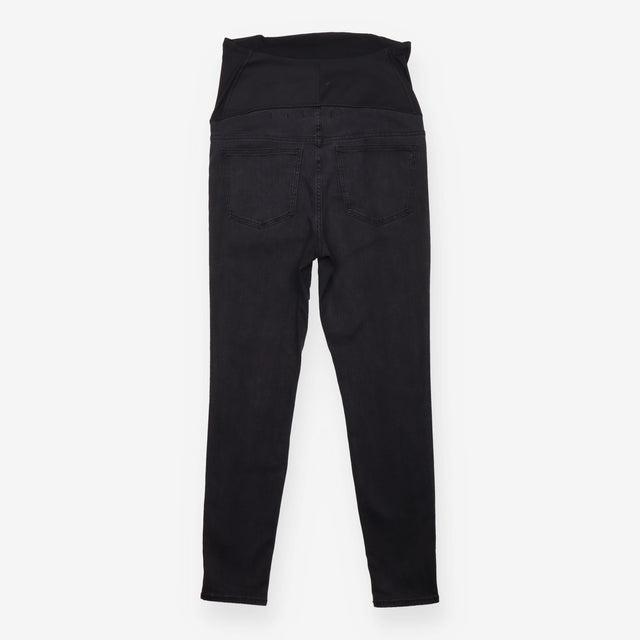 Maternity Jeans Black Skinny Over-Bump Stretch Den