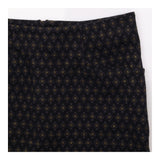Charcoal Grey Gold Geometric Patterned Skirt