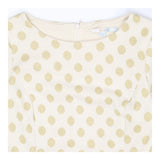 Boden Cream Gold Polka Dot Structured Midi Dress