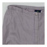 Trousers linen lilac sequin hem