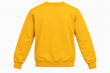Cotton Crewneck Sweatshirt Mustard Yellow