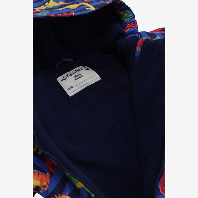 Pramsuit Blue Stripe with Bright Dinosaurs