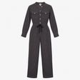 Jumpsuit Organic Cotton Gauze Washed Black
