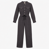 Jumpsuit Organic Cotton Gauze Washed Black