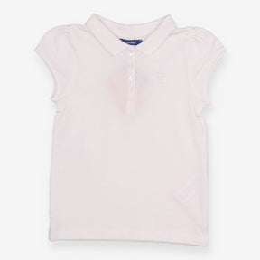White Polo Shirt with Heart