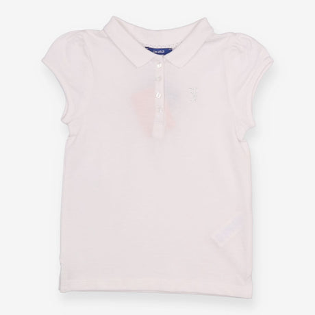 White Polo Shirt with Heart