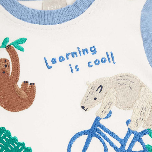 Baby Learning Is Cool Applique Top
