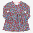 Berry ditsy dress
