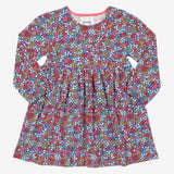 Berry ditsy dress