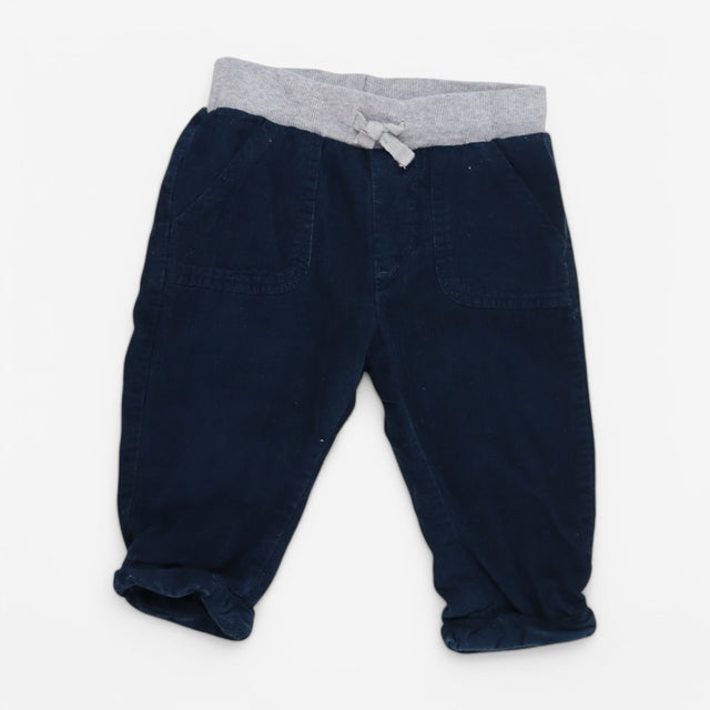 Navy Cord Pull ups with Grey Waistband