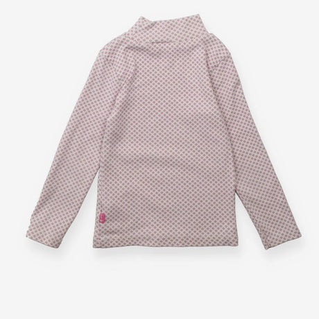 T-Shirt Turtle Neck Purple Ditsy