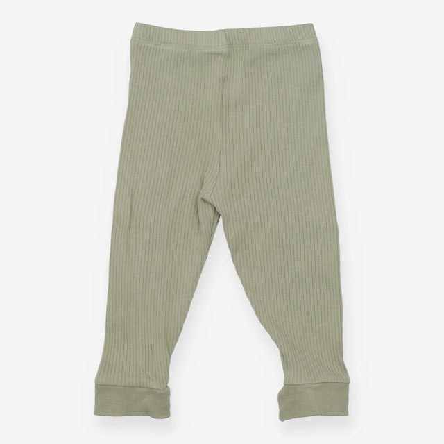 Leggings Ribbed Sage Green