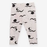 Leggings white black sky 