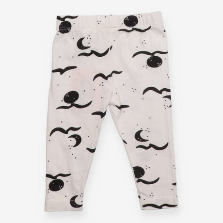 Leggings white black sky 