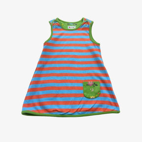 Reversible Green Owl Stripe Dress