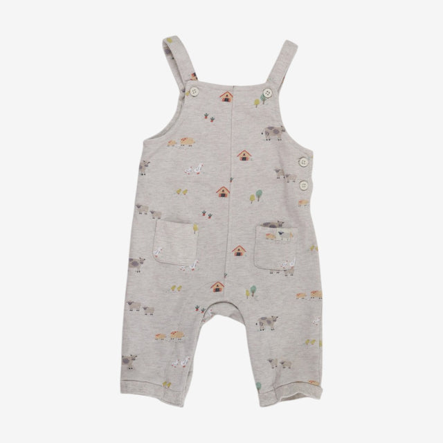Jersey Dungarees cream farmyard 