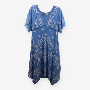 Daisy Hanky Hem Midi Dress – Floral Summer Style