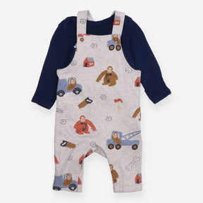 Outfit jersey gorilla dungarees navy blue bodysuit