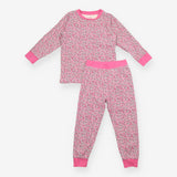 Pyjamas pink floral jersey