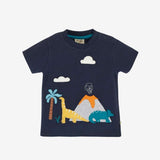 James applique t-shirt jurassic coast