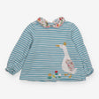 Blue Striped Queen Duck Long Sleeve 