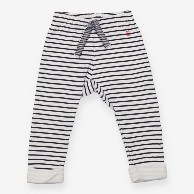 Leggings Blue Striped with Drawstring