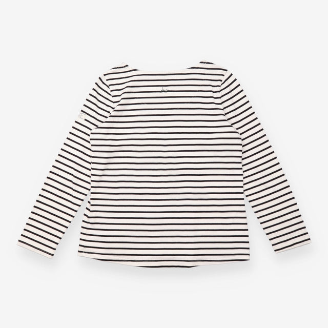 Cream & Navy Striped Harbour Breton Top