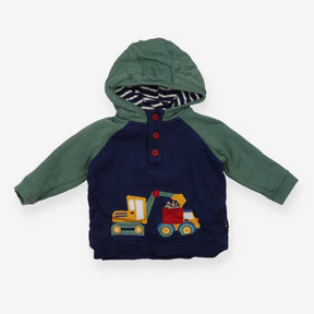 Navy Digger Applique Hoodie 