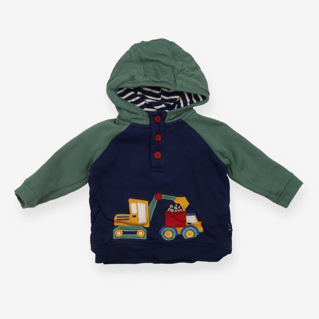 Navy Digger Applique Hoodie 
