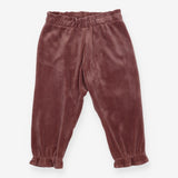 Plum Velour Joggers