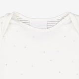 Shortie romper white with grey stars