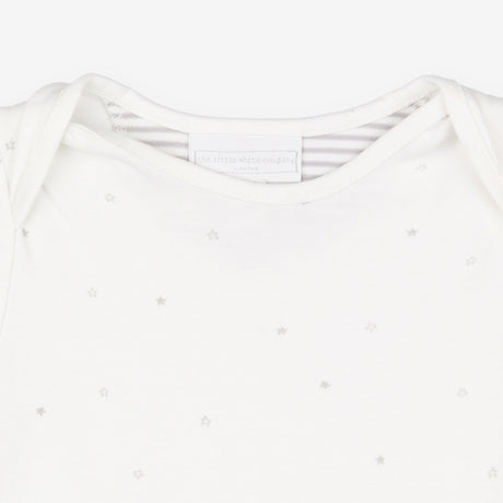 Shortie romper white with grey stars