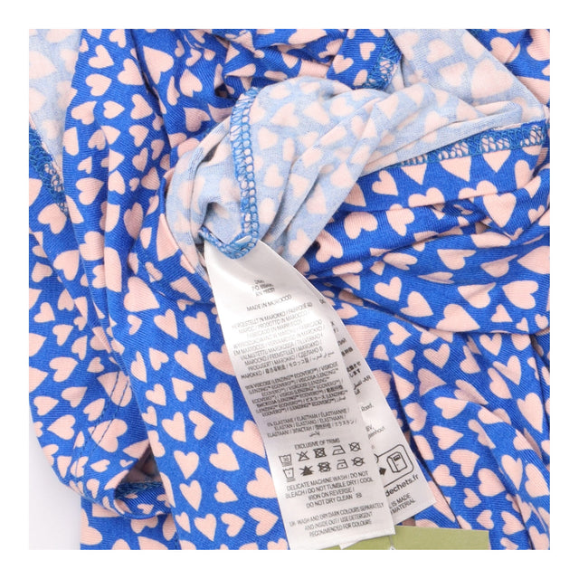 Dress Jersey Short Sleeve Printed Blue