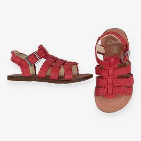 sandals pink leather