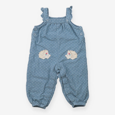 Dungaree Cord Blue Spotted Hedgehogs