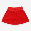 Skirt red velour 