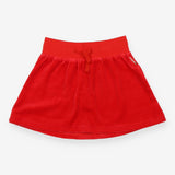 Skirt red velour 