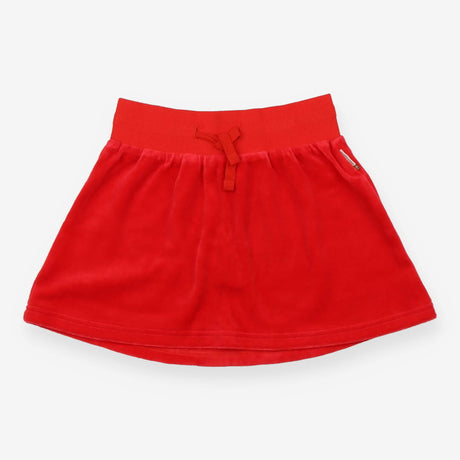 Skirt red velour 