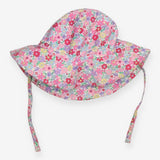 Summer Hat with tie flowers