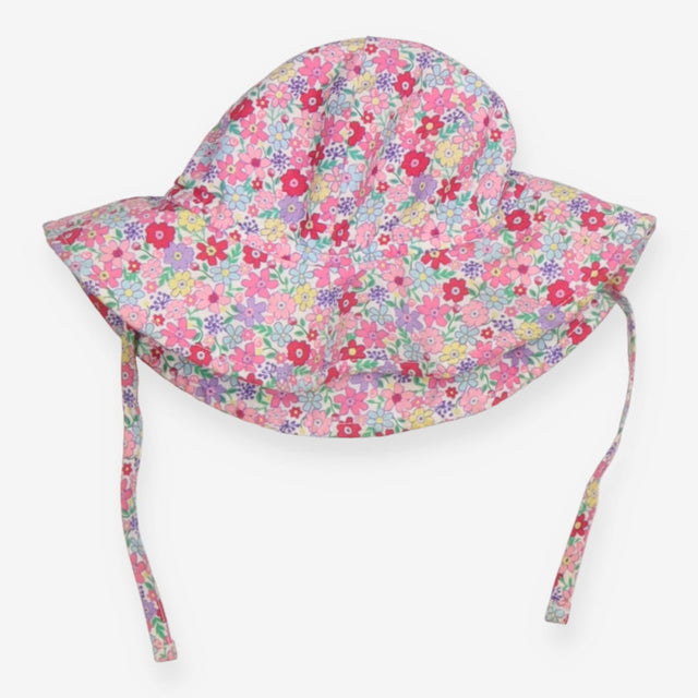 Summer Hat with tie flowers