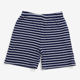 Shorts Jersey Navy and White Stripe