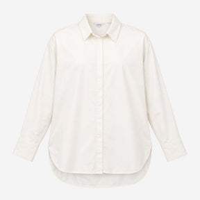 White 100% Cotton Long Sleeve Button Down Shirt