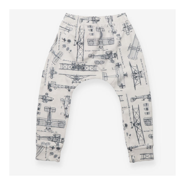Harem Legging White with Airplanes