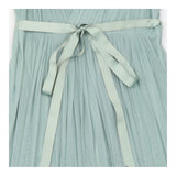 Monsoon Dress Sage Green Tulle Pleated Maxi