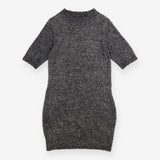 Oliver Bonas Dress Silver Metallic Tinsel Knit