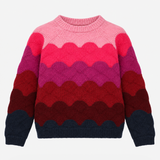Jumper Pink Burgundy Wave