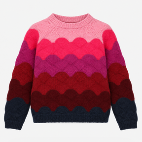 Jumper Pink Burgundy Wave